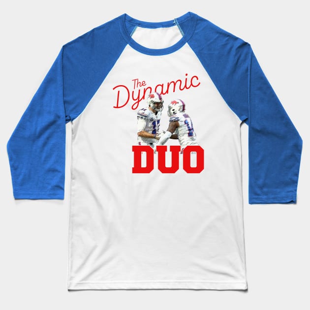 The Dynamic Duo - by Josh S. Baseball T-Shirt by todd_stahl_art